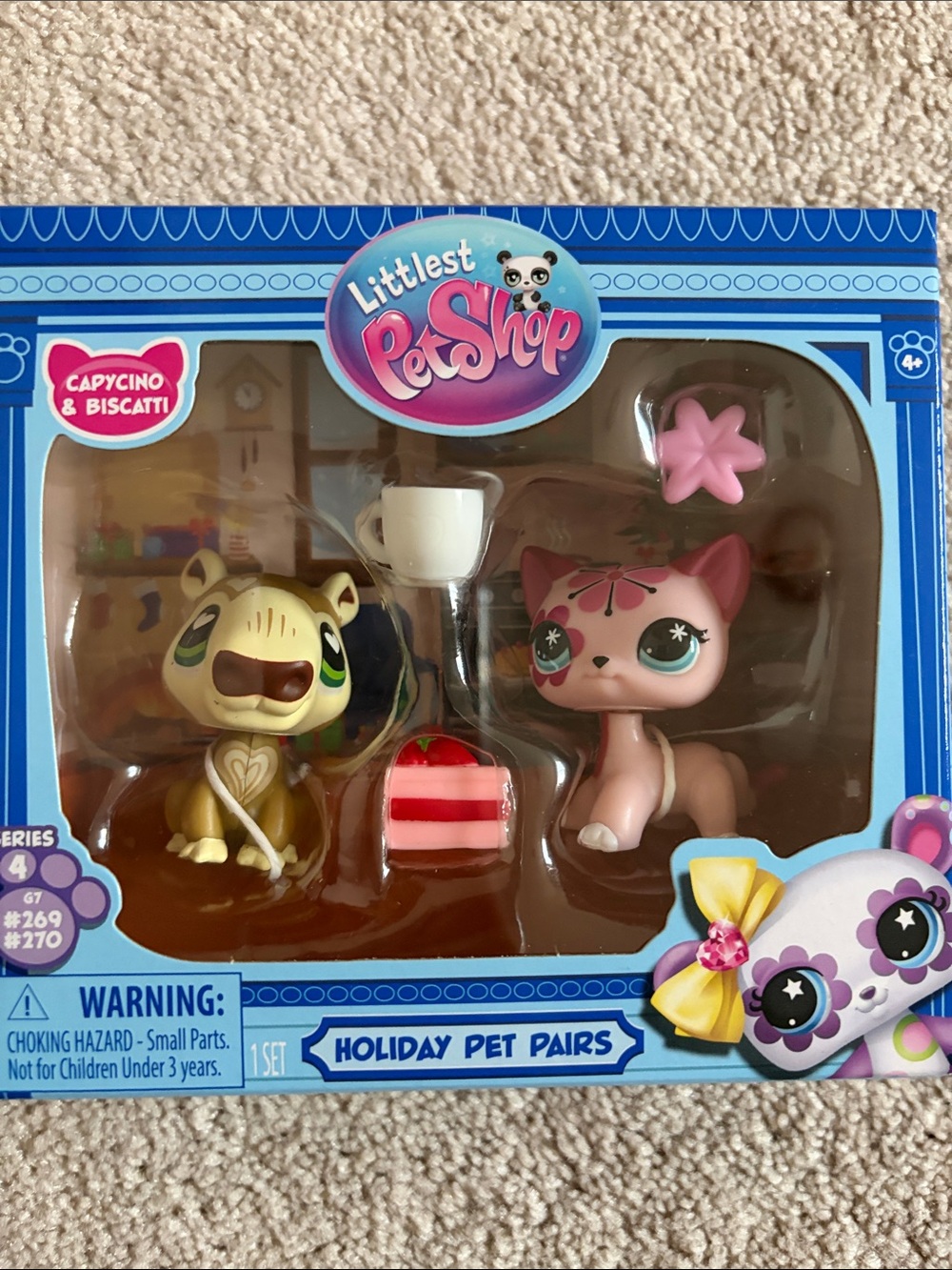 Littlest Pet Shop Holiday Pet Pairs Series 4 Cat and Capybara